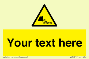 Custom Warning sewage effluent outfall